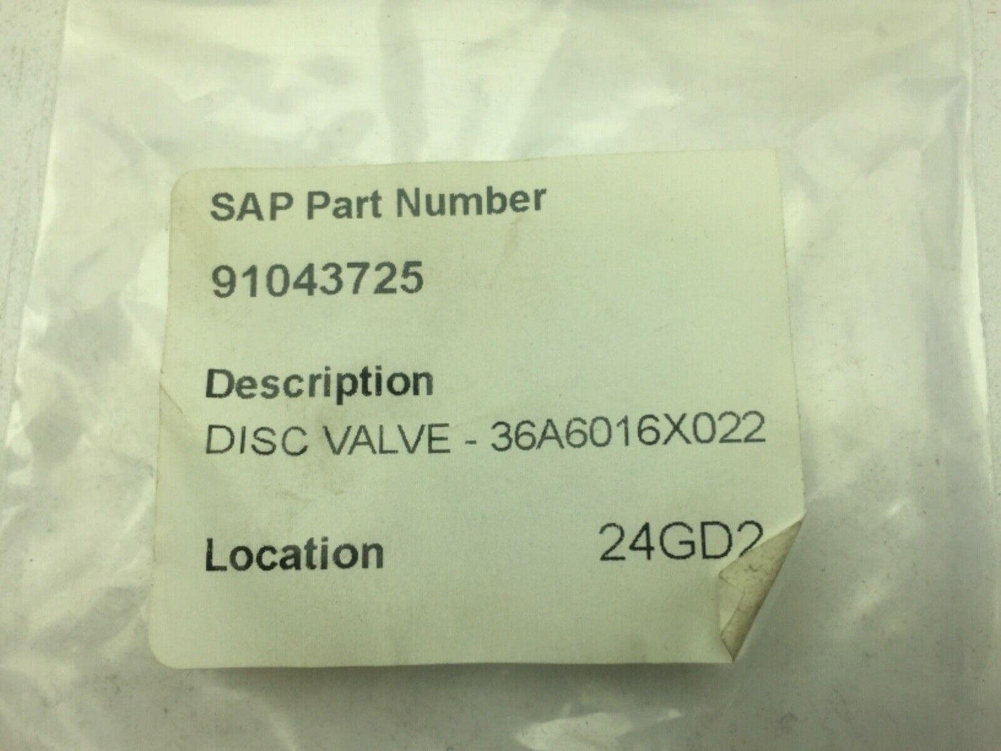 Fisher 36A6016X022 Disc Valve