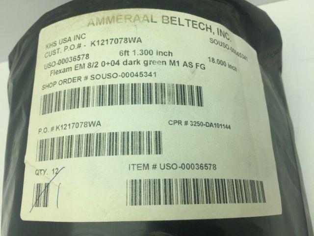 Ammeraal Beltech USO-00036578 6' 1.3" X 18" Continues Conveyor Belt