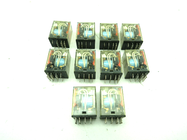 Omron MY4IN Relay 5A 4 Pole 14 Pin 24VDC Lot of 10