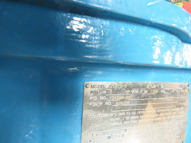 Chemineer 21HDT-5 Agitator Mixer Gear Drive Model 20 HT 5Hp 230/460V 56-28 RPM