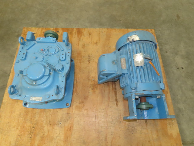 Chemineer 21HDT-5 Agitator Mixer Gear Drive Model 20 HT 5Hp 230/460V 56-28 RPM