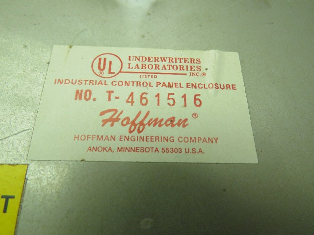 Hoffman Stainless Steel Electrical Enclosure JIC Box w/Backplate 6x16x20"