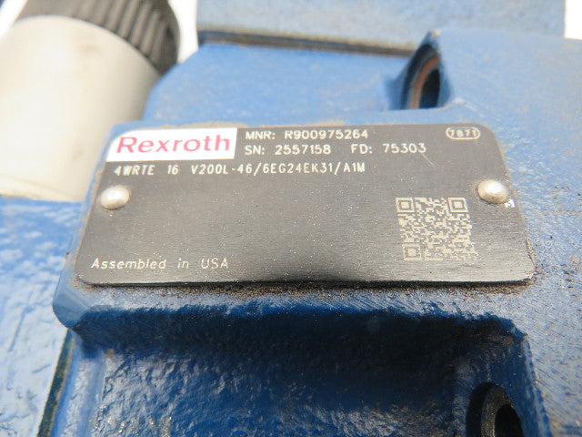 Rexroth 4WRTE16V200L-46/6EG24EK31/AIM Hydraulic Directional Valve R900975264