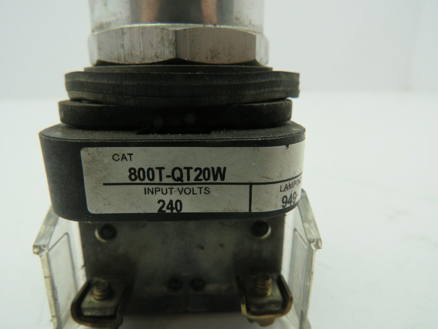 Allen Bradley 800T-QT20W Pilot Light Pushbutton Push-toTest Ser T White Lot of 2