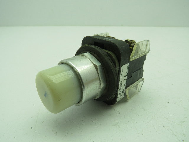 Allen Bradley 800T-QT20W Pilot Light Pushbutton Push-toTest Ser T White Lot of 2