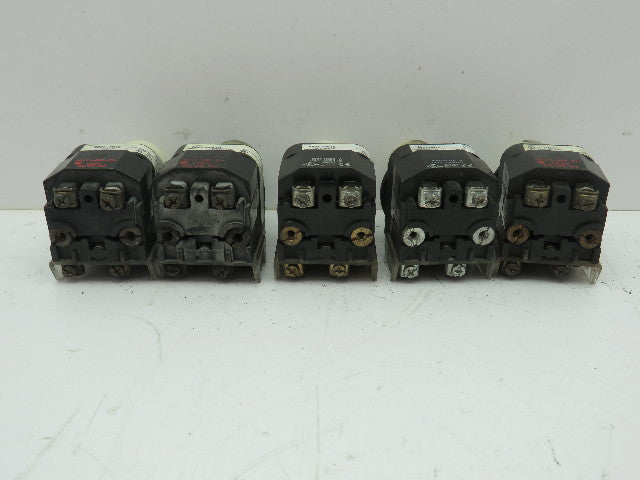 Allen Bradley 800T-PB16 Illuminated Push Button Ser T 120V WHITE NO/NC Lot of 5