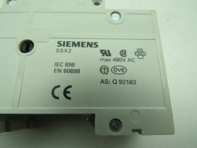 Siemens 5CX2 C6 480V Circuit Breaker 2 Pole Lot Of 7