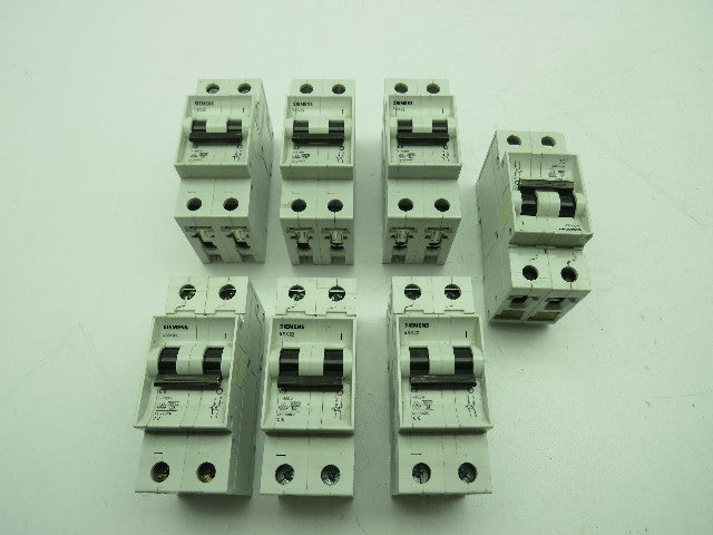 Siemens 5CX2 C6 480V Circuit Breaker 2 Pole Lot Of 7