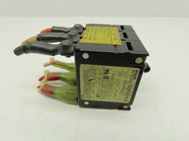 Fuji Electric CP 33E/10N Circuit Breaker Protector 10A 250VAC Lot of 2