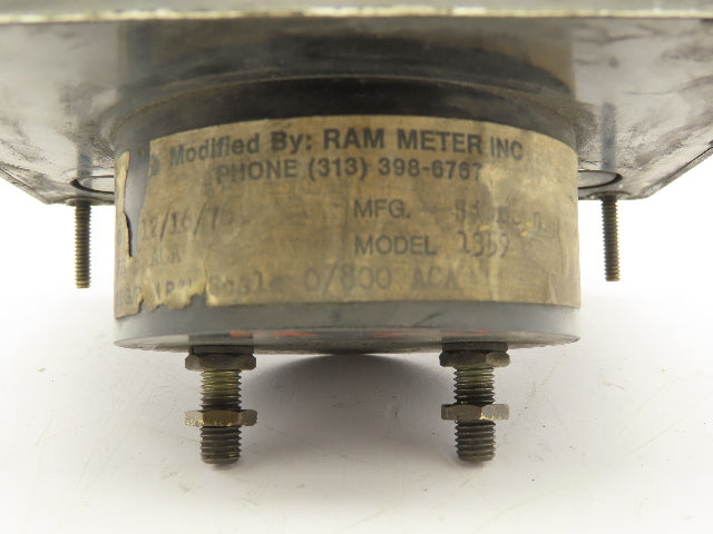 Simpson Model 1359 AC Amperes Panel Meter 0-800 Amp LOT OF 2