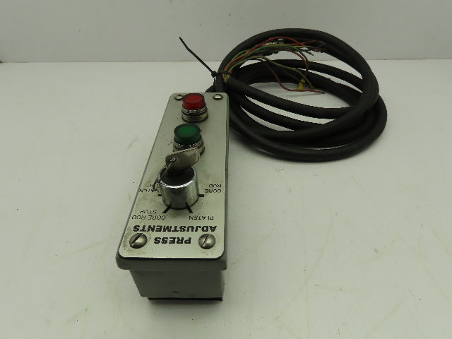 Press Adjustments 2-Station Pendant Controller Up/Down Rod/Platen Start/Stop