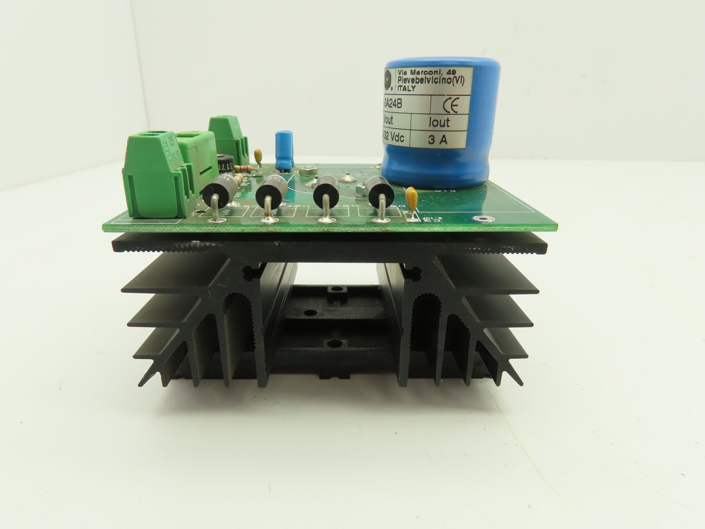 Elco AL-3A24B Linear Power Supply 24-30VAC 12-32VDC 3A Heat Sink DIN Rail