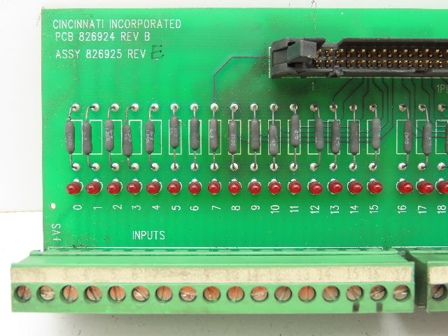 Cincinnati PCB 826924 REV B Circuit Board Assy 826925