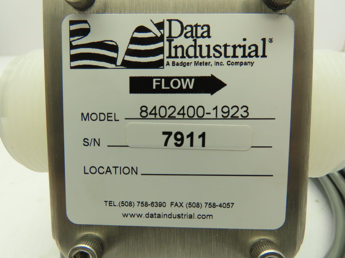 Data Industrial 8402400-1923 Series 4000 1" Flow Sensor Pulse Output Sapphire
