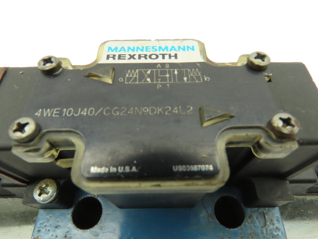 Rexroth 4WE10J40/CG24N9DK24L2 Directional Solenoid Valve 24VDC