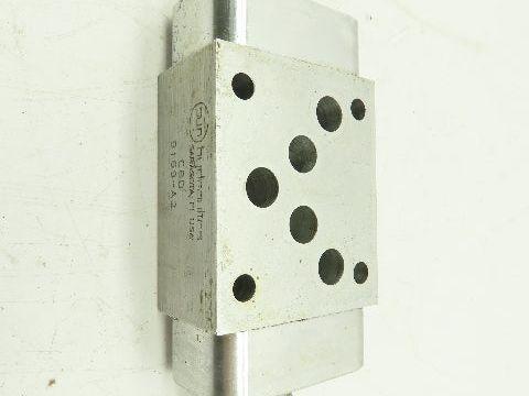 Sun Hydraulics C B D Manifold Sandwich Valve Block W/2 9BH9 RPEC LAN Relief Valves