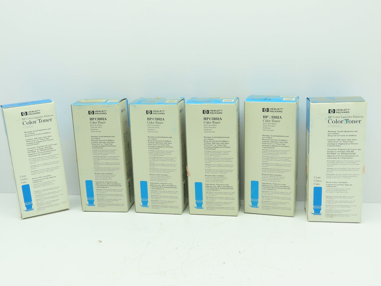 Hewlett Packard C3102A HP Color LaserJet Printer Color Toner Lot of 6