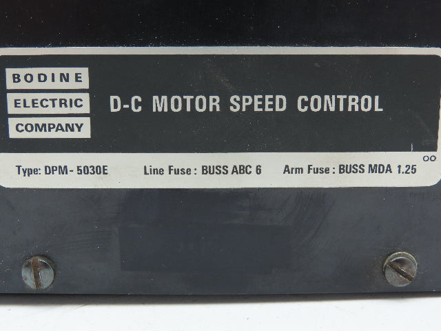 Bodine Electric Company DPM-5030E DC Motor Control