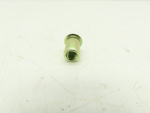 RivetKing 25C1IKFSY/P25 Steel Rivet Nut Insert Flush Grip Head 1/4-20 LOT OF 150