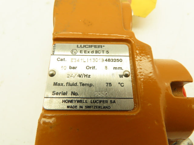 Honeywell Lucifer 82/6281 Explosion Proof Solenoid Coil 24 VDC