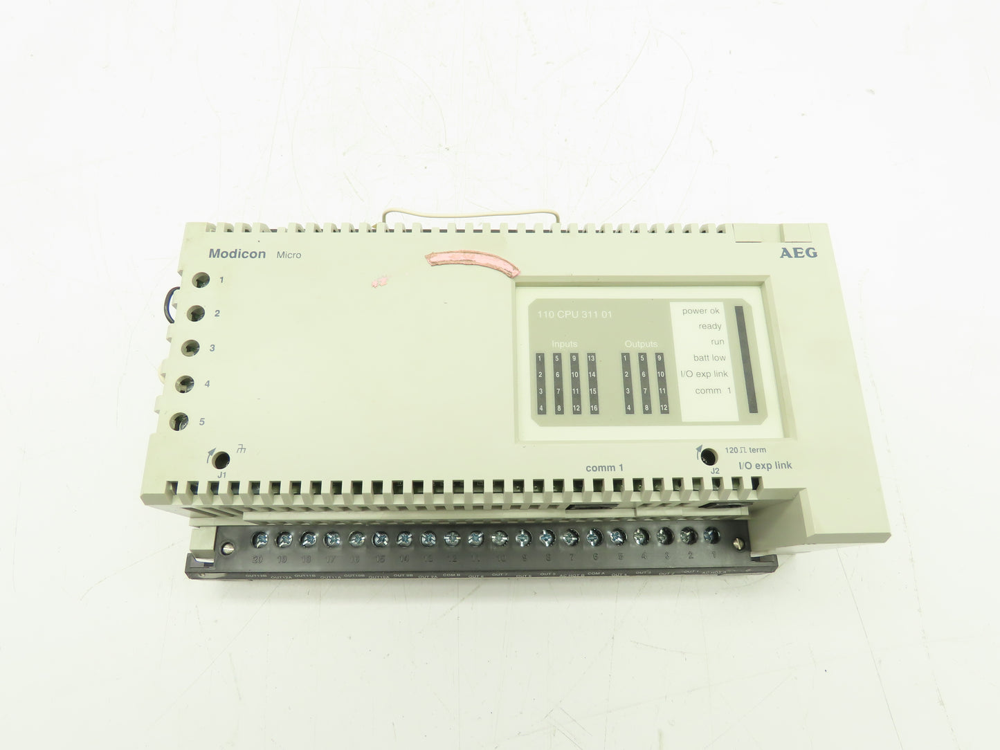 Modicon 110 CPU 311 01 MICRO CPU AC PS AC I/O 115V Controller