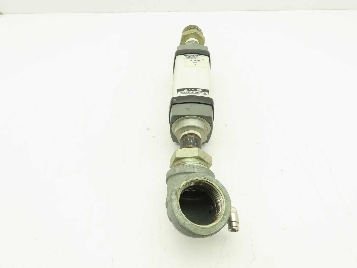 Omega HFL7922A In-line Flowmeter SCFM 70 Deg F 1000 PSI Max HFL