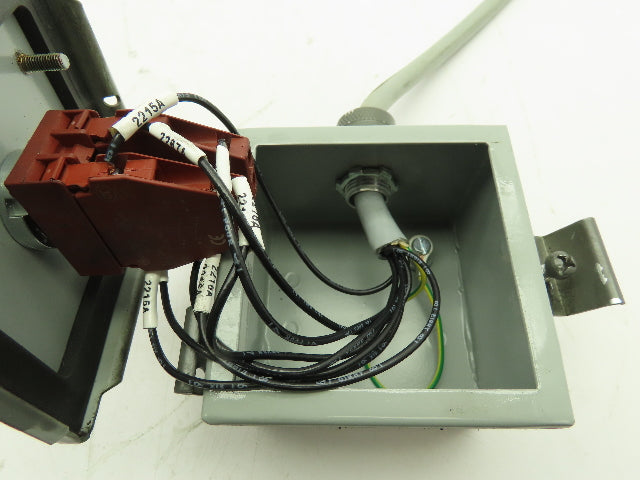 Hoffman A404LP Emergency Stop Push Button Steel Enclosure RED Push/Pull 4x4x3"