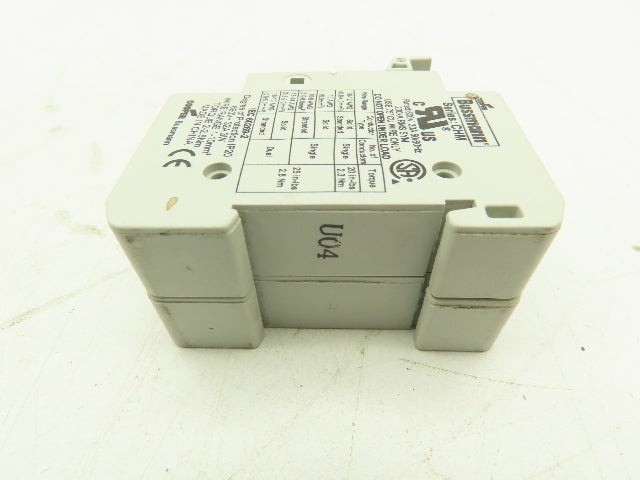 Cooper Bussmann CHM 10X38 Midget Fuse Holder IEC 2-Pole 30A/32A w/Fuses LOT OF 3