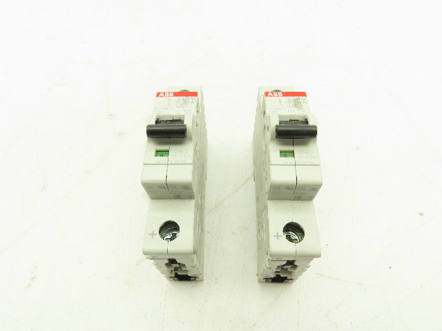 ABB S201M K 20A Mini Circuit Breaker 1-Pole 20 Amp 220V S200 K Curve LOT OF 2