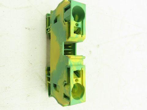 Phoenix Contact ST35-PE Terminal Block 35mm 14-2 AWG Yellow/Green LOT OF 3
