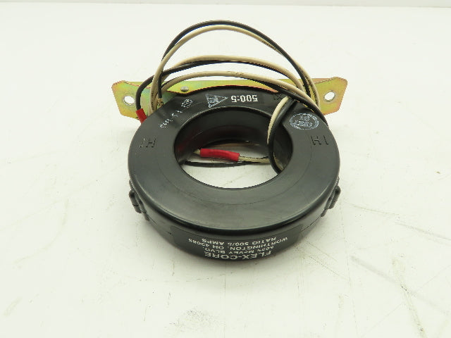 Flex Core Current Transformer 500/5 Amps 500:5 Ratio 4.5" OD