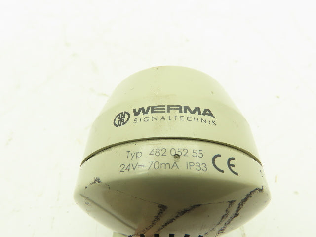 Werma 482.052.55 SignalTechnik Signal Horn Siren Alarm Cont Tone 24VDC 92 dB