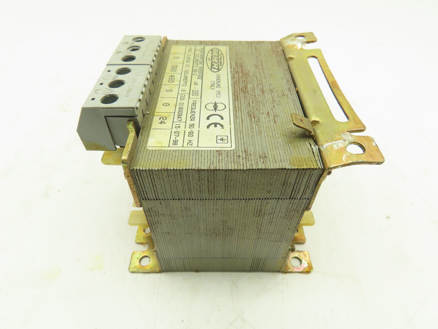 01800947 BBR Single Phase Transformer 200VA 380/480V Class D1
