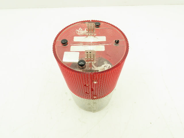 LSL-120R /LSL-120C Litestak Stackable Beacon Light Status Indicator RED/WHITE