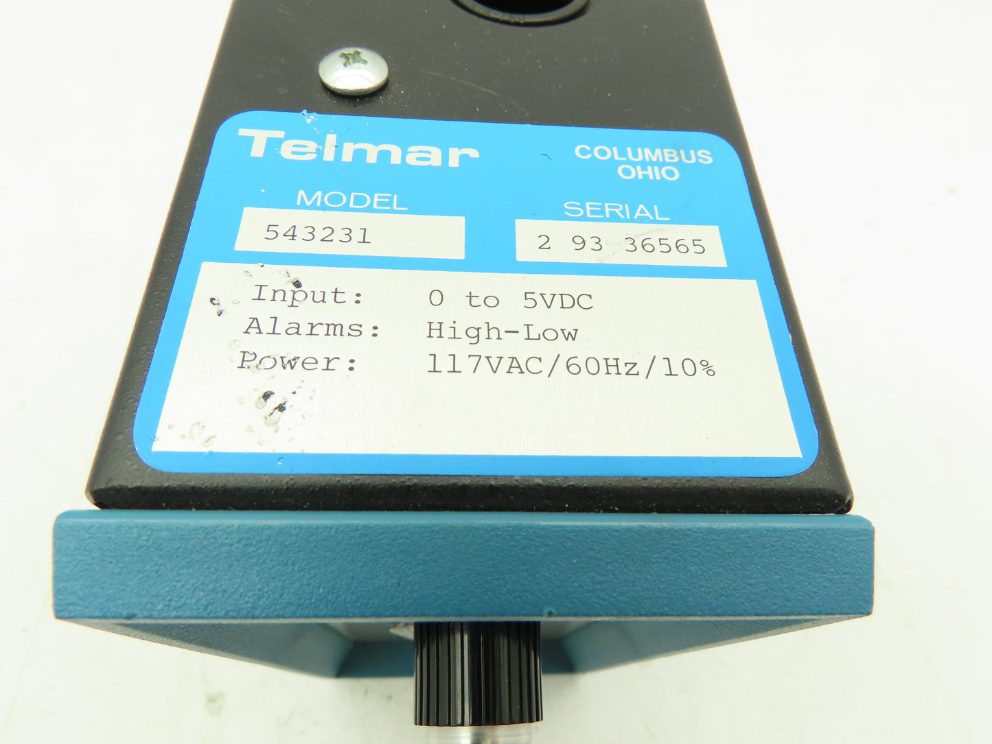 AnaLynk Telmar 543231 Signal Alarm 0-5VDC High-Low 117VAC 500 Series Analog Dial
