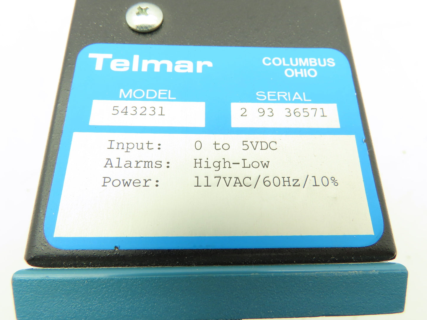 AnaLynk Telmar 543231 Signal Alarm 0-5VDC High-Low 117VAC 500 Series Analog Dial