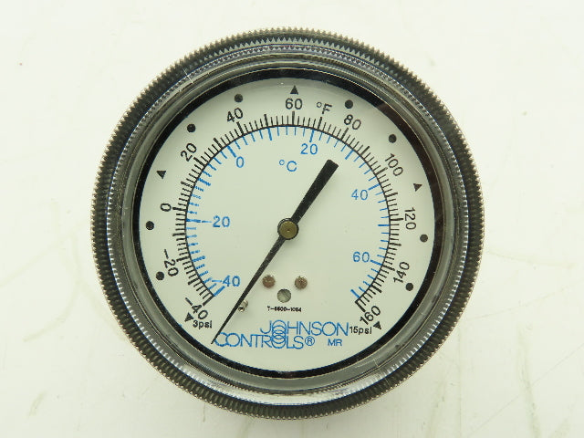 Johnson Controls T-5500-1054 Pneumatic Temperature Indicator Gauge 3.5" -40-160F