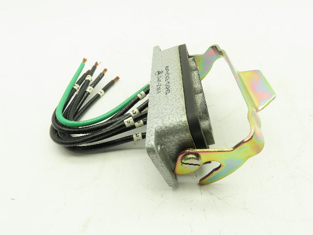 DME PICH-23-G Mold High Power Input Connector 2/3 Zone 6-Pin Amphenol Plug 380V