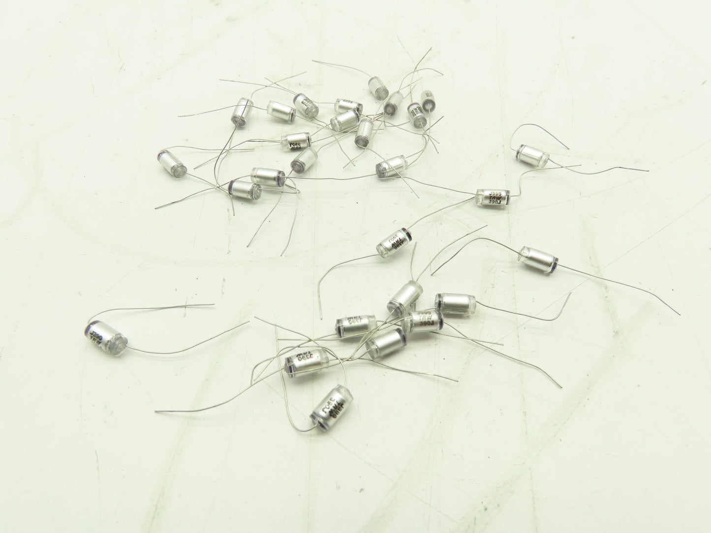 Fairchild J390 TRW 390J Wire Capacitor LOT OF 28