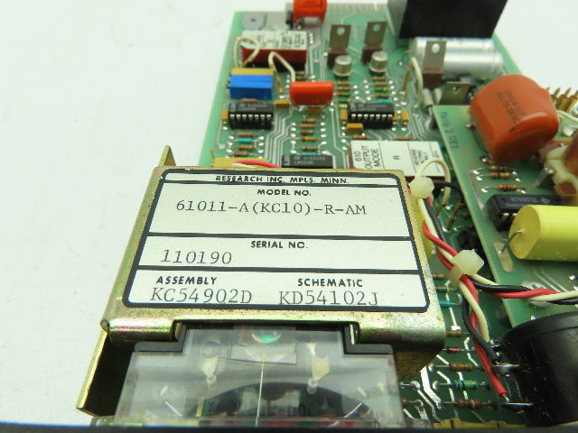 RI Systems 61011-A Panel Packer Controller Card Model 61011