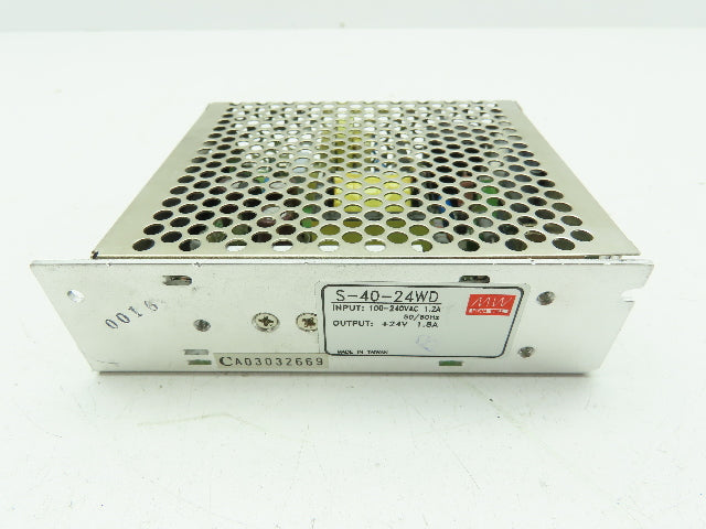 MW Mean Well S-40-24WD Power Supply 100-240VAC Input 24V Output