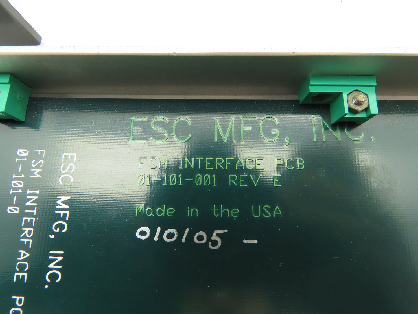 ESC Mfg 01-101-001 FSM Interface PCB PCBA Slot Card Circuit Board Rev E