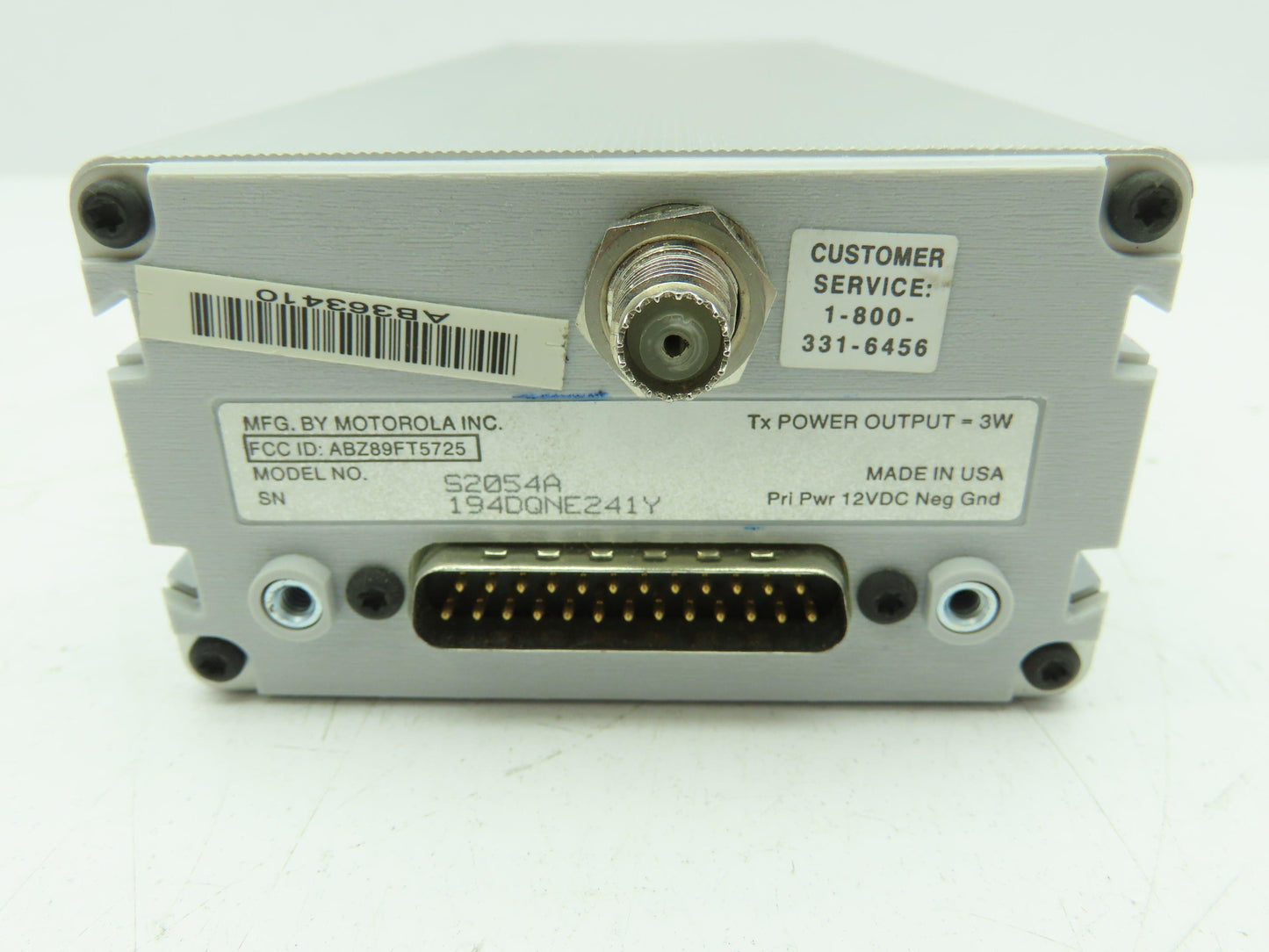 Motorola S2042A Amplifier Receiver 12VDC 3W ABZ89FT5725