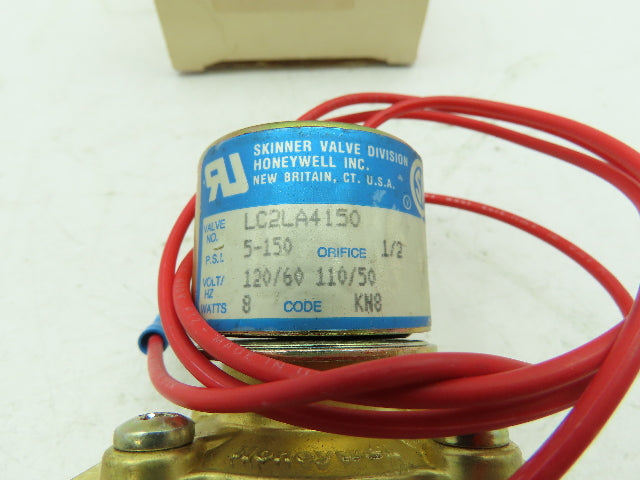 Skinner Honeywell LC2LA4150 Solenoid Valve 5-150 PSI 3/8" NPT