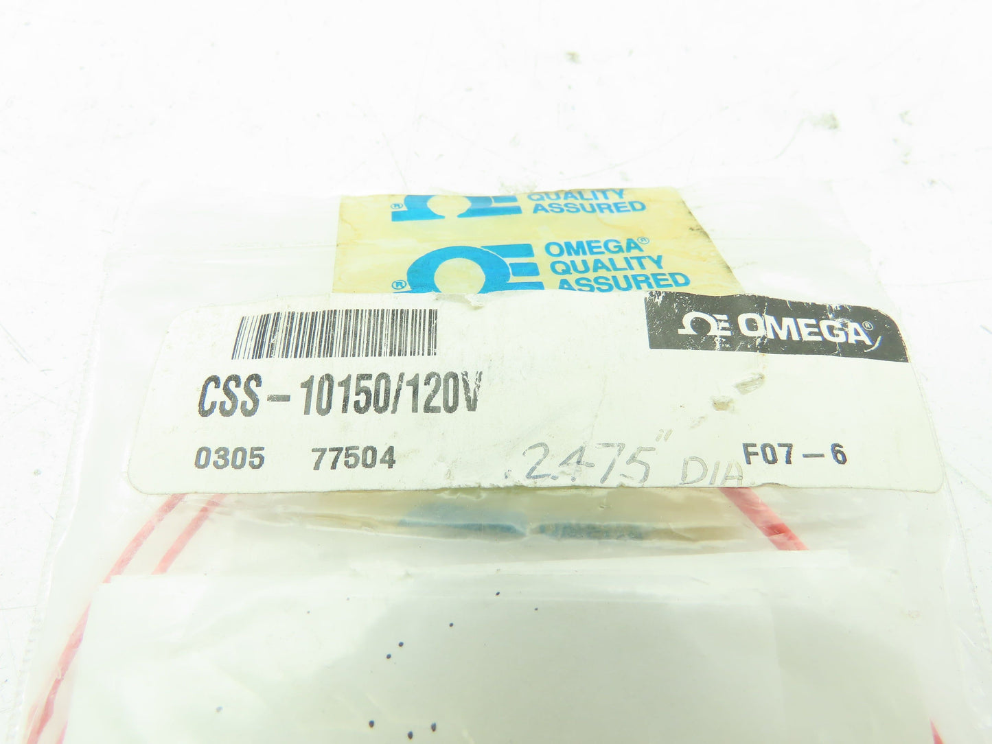 Omega CSS-10150/120V Stainless Steel Sheath Cartridge Heater 50W 120V
