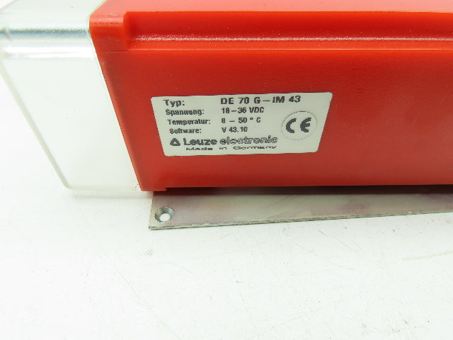 Leuze Electronic MDS 70 Barcode Decoder DE 70 and Scanner Head BCL5-140 110