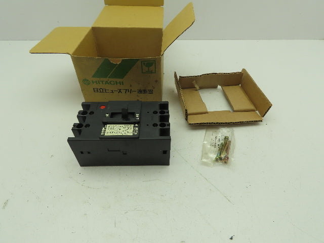 Hitachi F-30F Fuse Free Circuit Breaker 3-Pole 10 Amp 220/460/600VAC