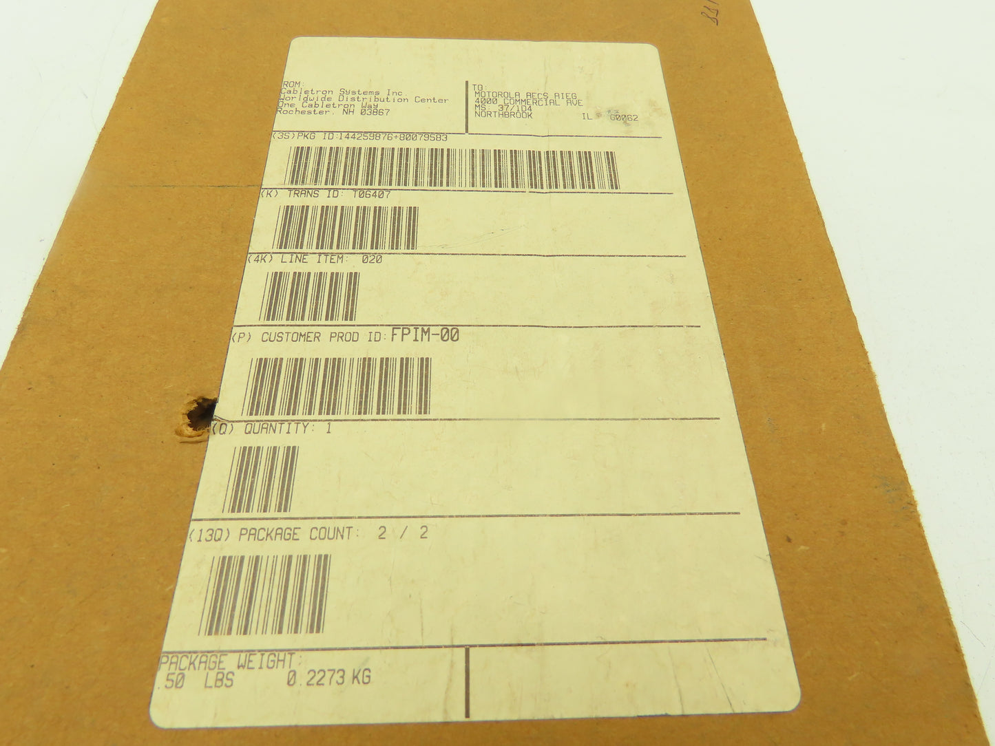 Cabletron FPIM-00 Multimode Fibre Port Interface PC Module 125Mbs 9000836-02