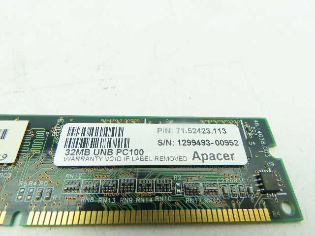Apacer 71.52423.113 Processor Card Board Memory RAM 32MB PC100