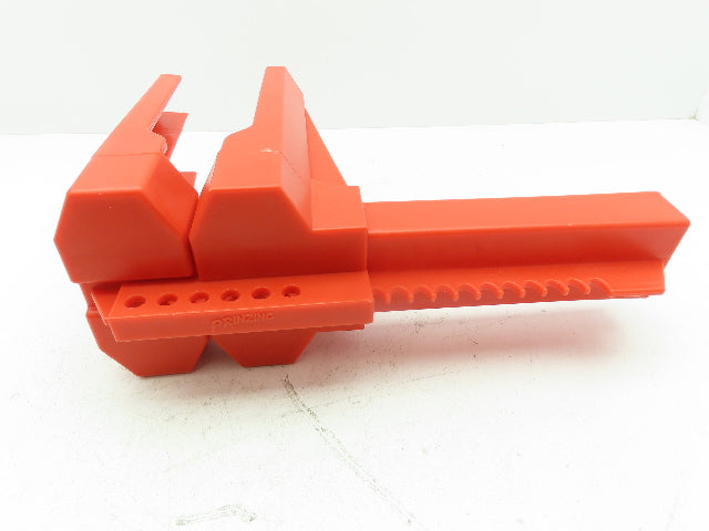 Ball Valve Lockout Polypropylene RED Sz Large for 2"-8" Pipe LOT OF 2